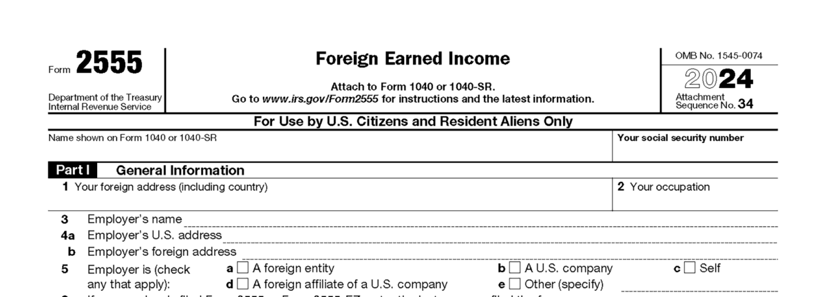 Foreign Earned Income Exclusion