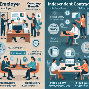 employee vs contractor side by side
